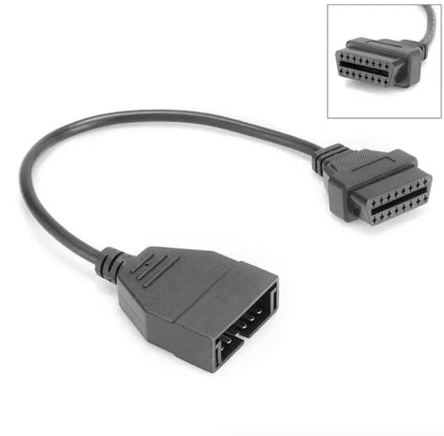 Alt view image 4 of 7 - 12 Pin OBD1 To 16 Pin OBD2 Convertor Adapter Cable For GM Diagnostic Scanner US