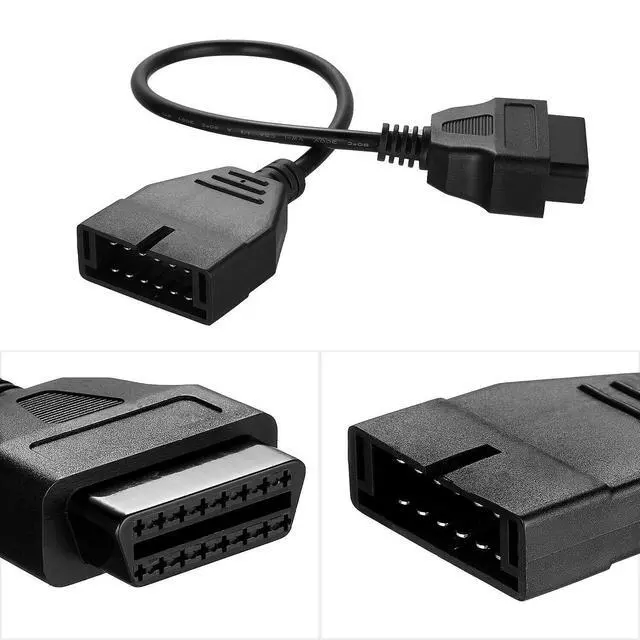 Alt view image 3 of 7 - 12 Pin OBD1 To 16 Pin OBD2 Convertor Adapter Cable For GM Diagnostic Scanner US