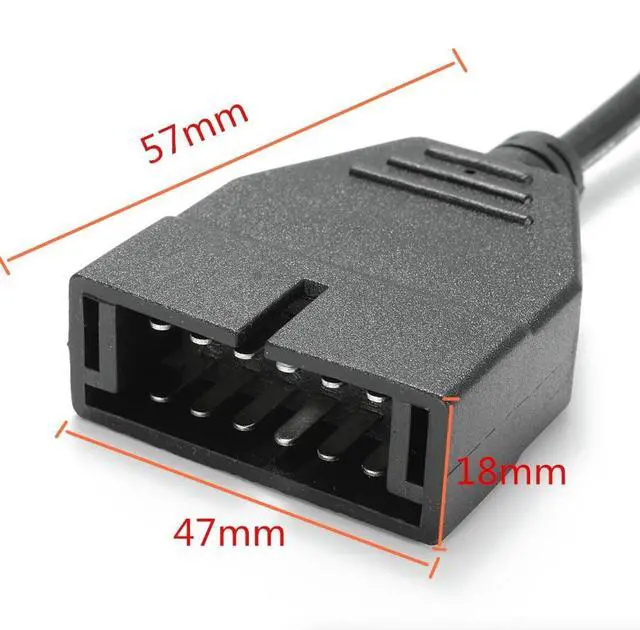 Alt view image 7 of 7 - 12 Pin OBD1 To 16 Pin OBD2 Convertor Adapter Cable For GM Diagnostic Scanner US