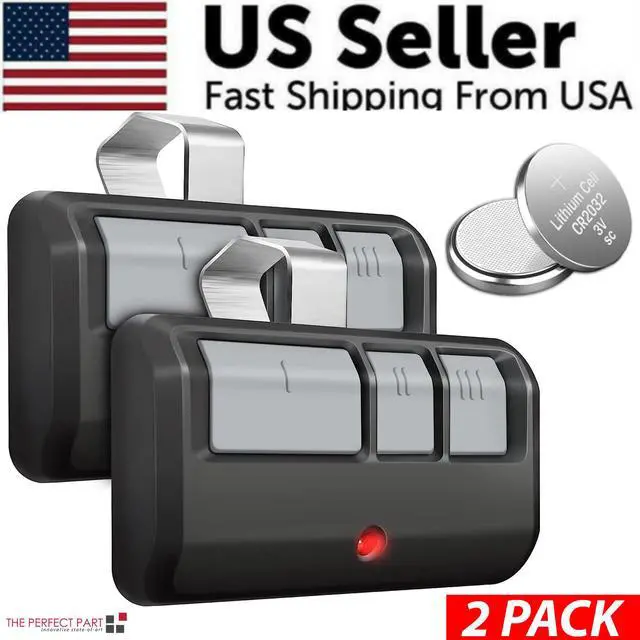 Alt view image 2 of 7 - 2 For Chamberlain LiftMaster Garage Door Opener Remote 893LM 953EV-P2 Learn