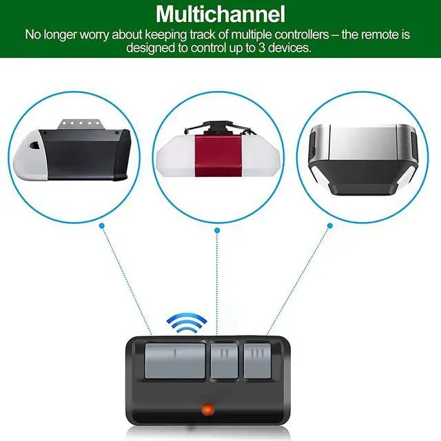 Alt view image 4 of 7 - 2 For Chamberlain LiftMaster Garage Door Opener Remote 893LM 953EV-P2 Learn