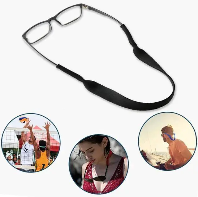 Alt view image 3 of 7 - 4-Pack Sports Sunglasses Neck Cord Strap Eyeglass Glasses String Lanyard Holder