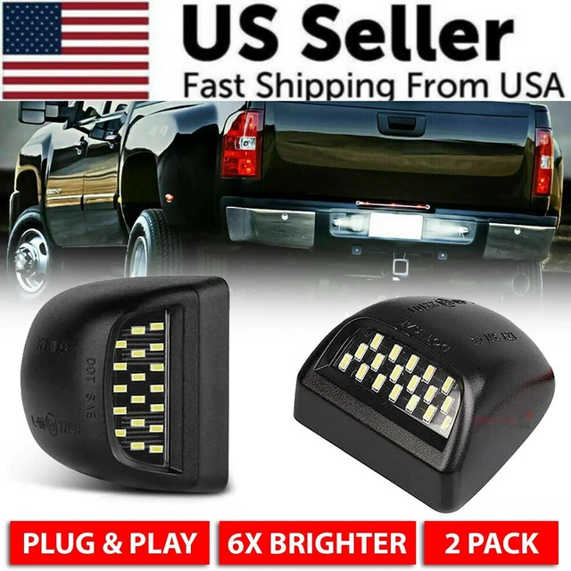 Alt view image 2 of 7 - LED License Plate Tag Light Lamp for Chevy Silverado 1500/2500/3500 1999-2013