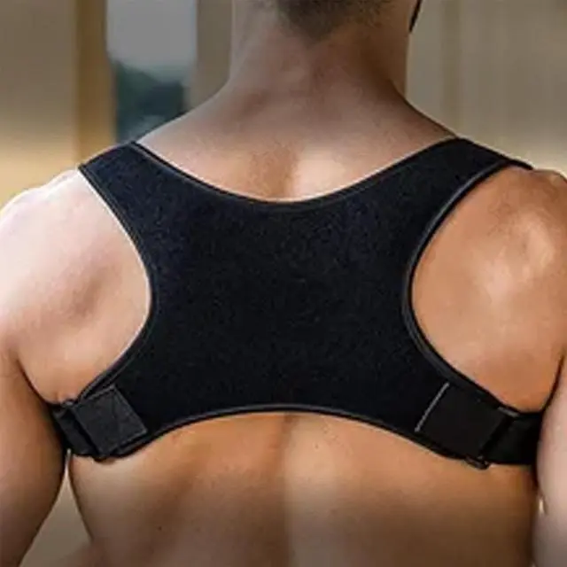 Alt view image 5 of 7 - Adjustable Posture Corrector Back Shoulder Support Correct Brace Belt Men Women