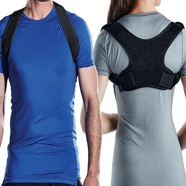 Alt view image 6 of 7 - Adjustable Posture Corrector Back Shoulder Support Correct Brace Belt Men Women