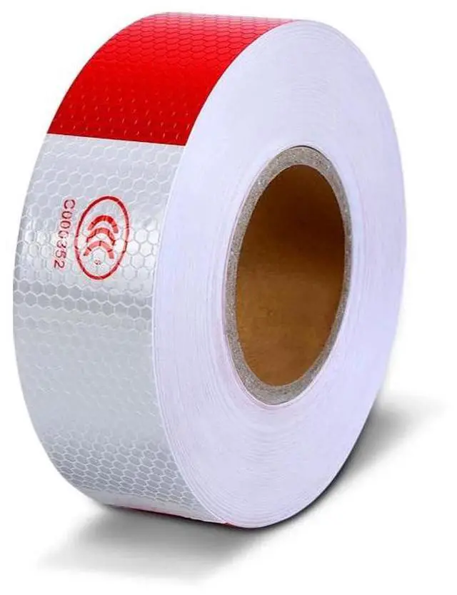 Main image of Reflective Tape CONSPICUITY Trailer Safety Warning Sign Auto Truck Red White NEW