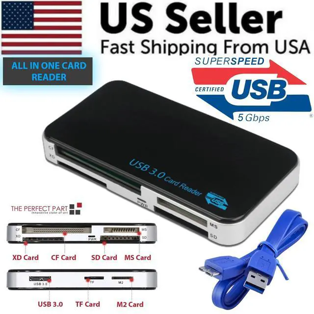 Alt view image 2 of 7 - DB148 USB3.0 MEMRDR by The Perfect Part