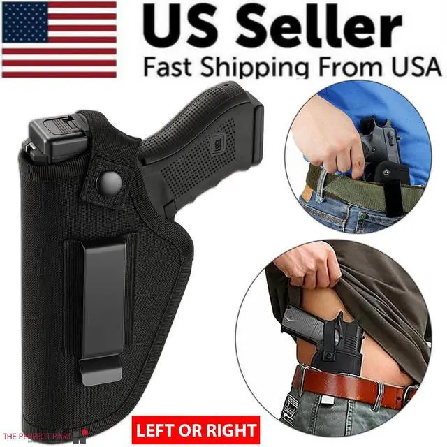 Alt view image 2 of 7 - Gun Holster Tactical Concealed Carry Left Right Hand Pistol IWB OWB Universal
