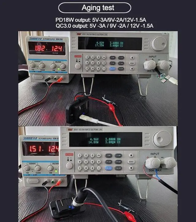 Alt view image 5 of 7 - 12-24V Dual USB PD & QC3.0 Car Fast Charger Socket LED Power Outlet for Boat RV
