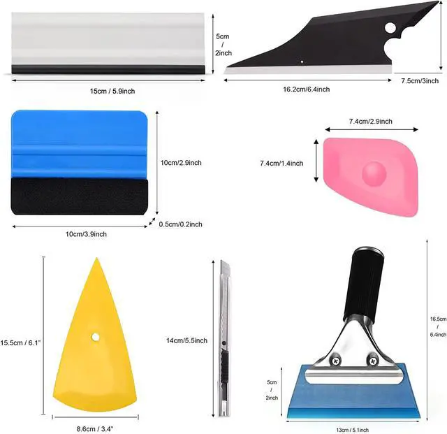 Alt view image 3 of 7 - 29 PCS Window Tint Tools Kit Car Auto Film Tinting Scraper Squeegee Installation