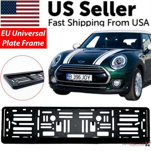 Alt view image 2 of 7 - EU Universal Auto Car License Plate Holder Frame European German Russian UK GE