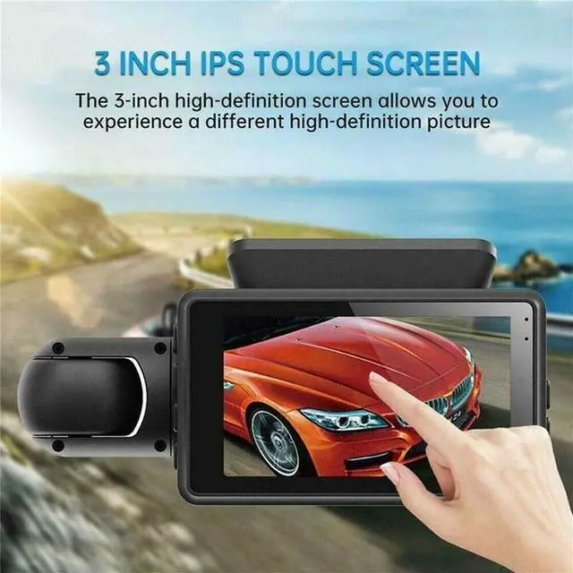 Alt view image 3 of 7 - 1080P Dual Lens Car DVR Dash Cam Video Recorder G-Sensor Front And Inside Camera
