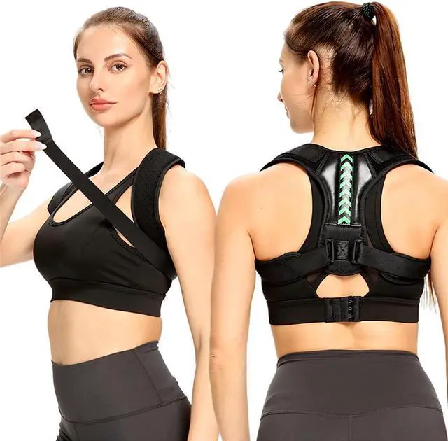 Main image of Shoulder Support Adjustable Back Pain Support Posture Corrector Brace Belt Strap