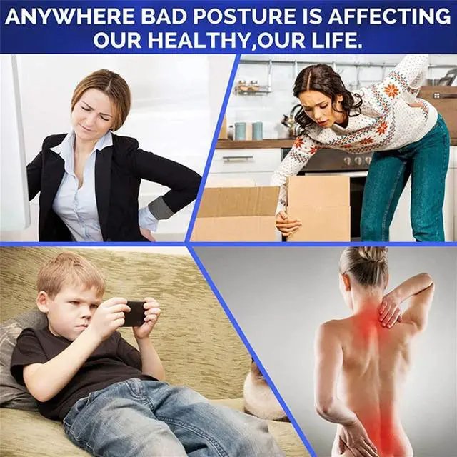 Alt view image 7 of 7 - Shoulder Support Adjustable Back Pain Support Posture Corrector Brace Belt Strap
