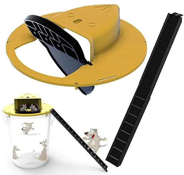 Main image of Mouse Rat Trap Flip & Slide Mouse Trap Bucket Catcher Mousetrap Slide Bucket Lid