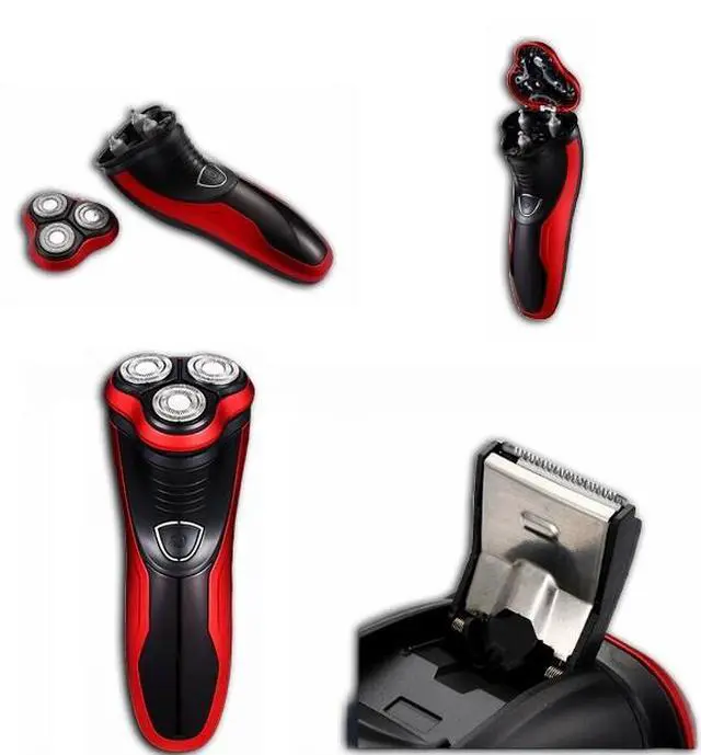 Alt view image 5 of 7 - Men's Razor Rotary Waterproof Electric Shaver Pop-Up Trimmer Wet Dry Cordless