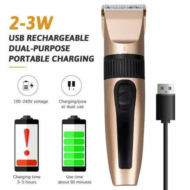 Alt view image 6 of 7 - Professional Hair Clippers Trimmer Mens Barber Hair Cutting Kit Machine Cordless