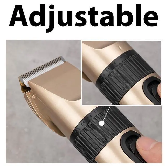 Alt view image 7 of 7 - Professional Hair Clippers Trimmer Mens Barber Hair Cutting Kit Machine Cordless
