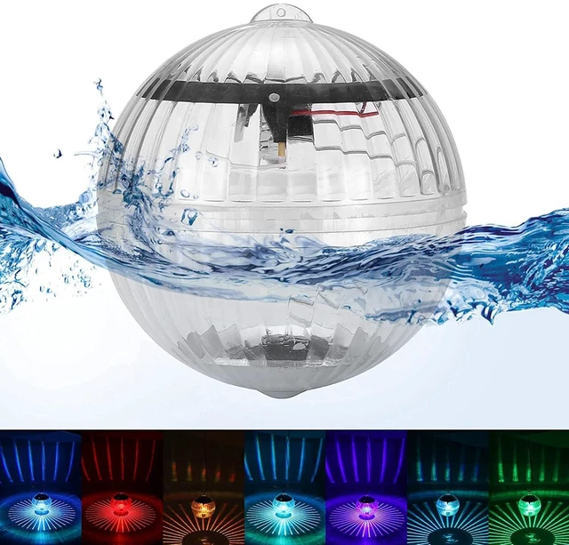 Alt view image 3 of 7 - Outdoor Solar LED Floating Light Garden Pond Pool Lamp Rotating RGB Color Change