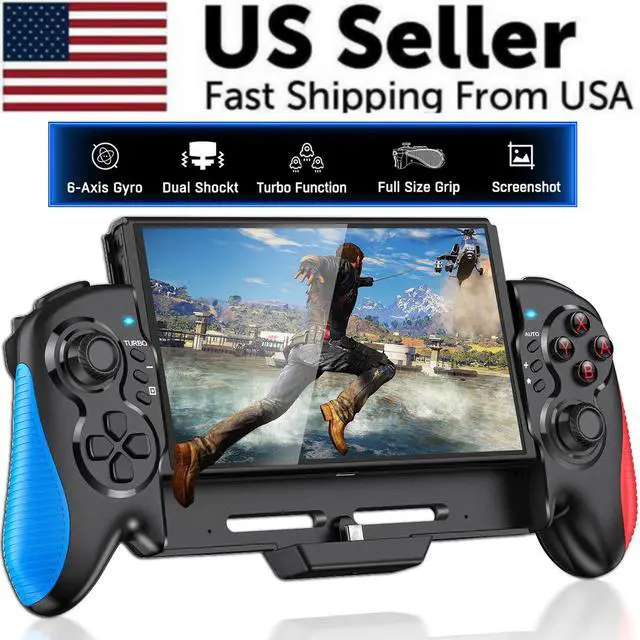 Alt view image 2 of 7 - Dual massage Handheld Controller Grip Gamepad For Nintendo Switch Joy-Con Game