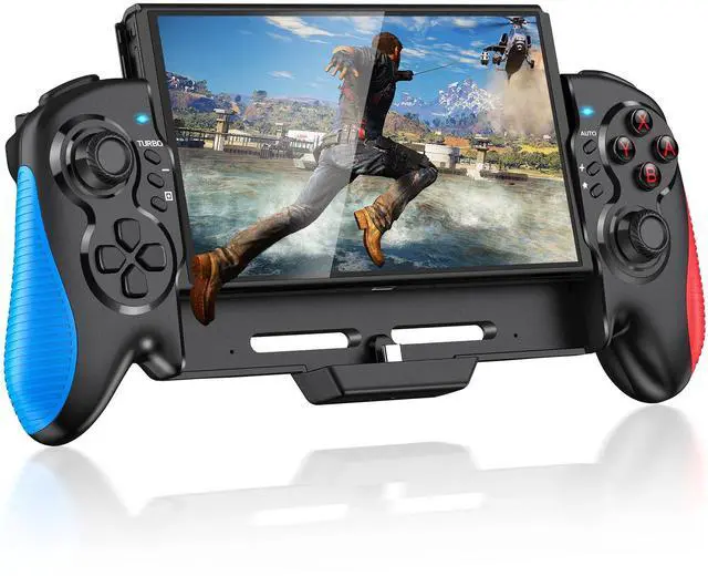 Alt view image 5 of 7 - Dual massage Handheld Controller Grip Gamepad For Nintendo Switch Joy-Con Game