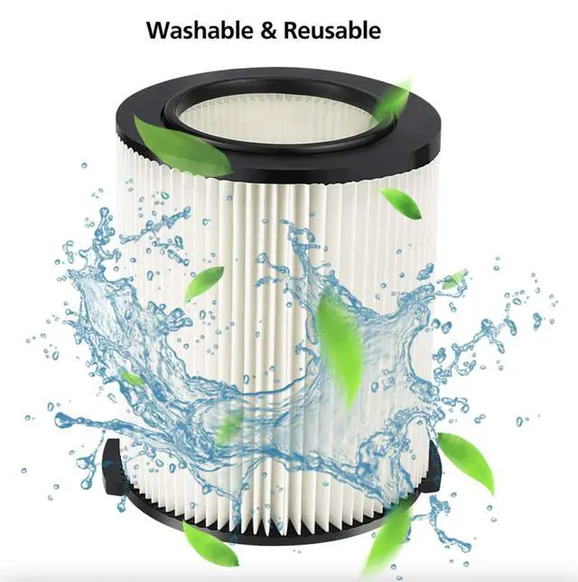 Alt view image 5 of 7 - VF4000 Replacement RIDGID Wet/Dry Washable Vacuum Garage Shop Vac Pleated Filter