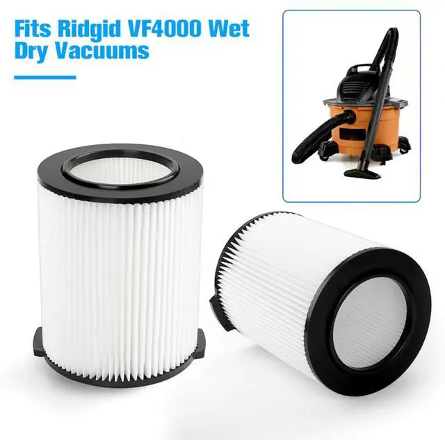 Alt view image 7 of 7 - VF4000 Replacement RIDGID Wet/Dry Washable Vacuum Garage Shop Vac Pleated Filter