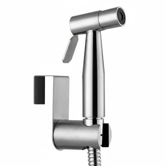 Main image of Toilet Shattaf Adapter Hose Bidet Spray Stainless Steel Handheld Shower Head US