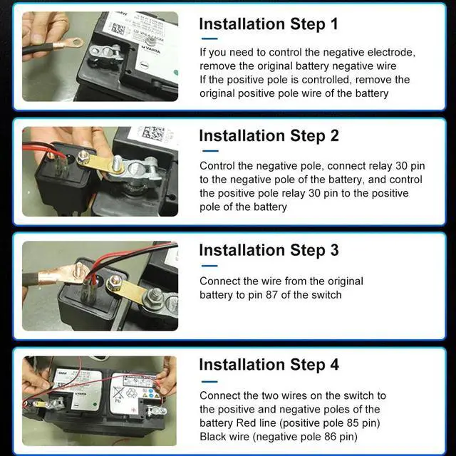 Alt view image 5 of 7 - Car Battery Disconnect Switch Remote Control Power Kill Master Isolator Cut Off