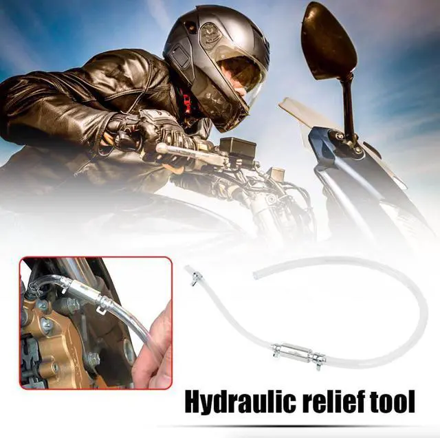Alt view image 4 of 7 - Car Motorcycle Clutch Brake Bleeder Hose One Way Valve Tube Bleeding Tool Set US
