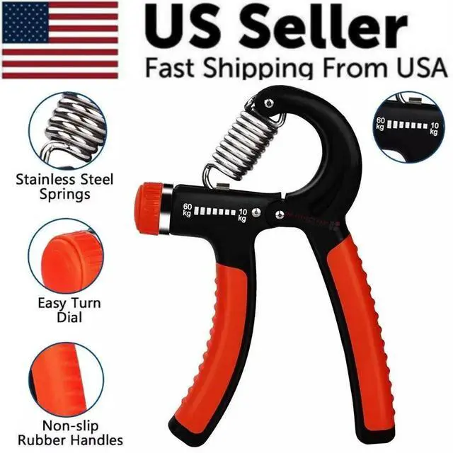 Alt view image 2 of 7 - Hand Grip Strength Power Trainer Gripper Strengthener Adjustable Gym Exerciser