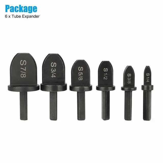 Alt view image 3 of 4 - 6x Swaging Tool Drill Bit Set Air Conditioner Copper Pipe Flaring Tube Expander