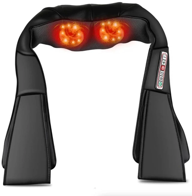 Main image of Shiatsu Back Neck and Shoulder Massager with Heat Deep Tissue 3D Kneading Pillow