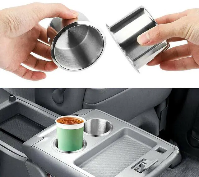 Alt view image 3 of 7 - Universal Stainless Steel Cup Drink Holders for Car Boat Truck Marine Camper RV
