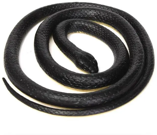 Main image of Fake Realistic Snake Lifelike Real Scary Rubber Toy Prank Party Joke For Garden