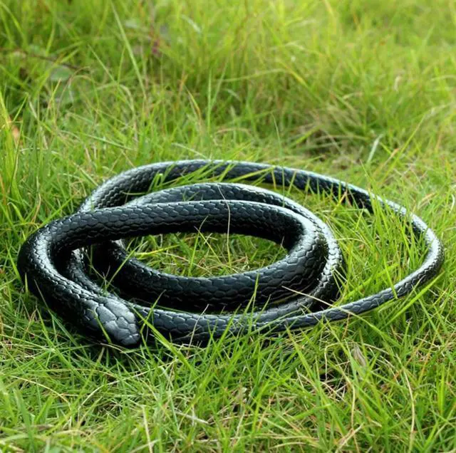 Alt view image 7 of 7 - Fake Realistic Snake Lifelike Real Scary Rubber Toy Prank Party Joke For Garden