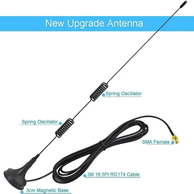 Alt view image 3 of 7 - UV5R UV5RA A067 UV-82 144/430Mhz VHF UHF Radio Walkie Talkie Antenna For BAOFENG