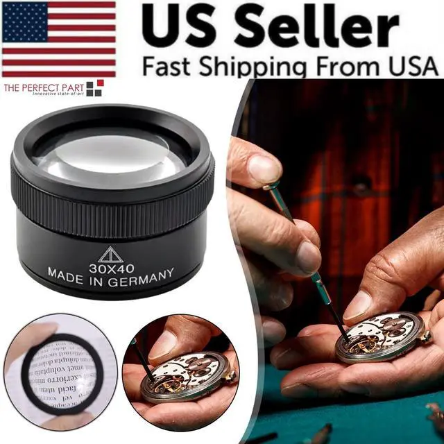 Alt view image 2 of 7 - 40x Magnifying Glass Eye Loupes Loop Optical Magnifier Jewelry Watch Repair Tool
