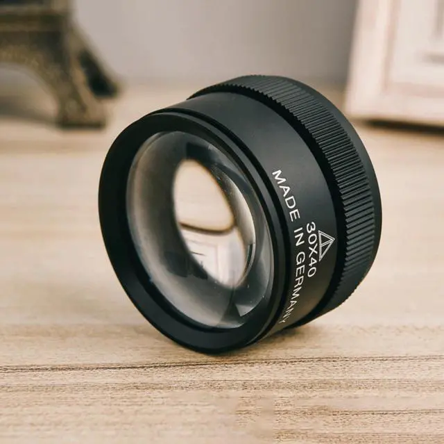 Alt view image 4 of 7 - 40x Magnifying Glass Eye Loupes Loop Optical Magnifier Jewelry Watch Repair Tool