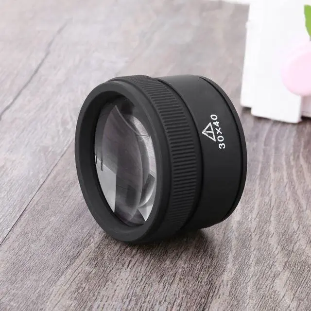 Alt view image 7 of 7 - 40x Magnifying Glass Eye Loupes Loop Optical Magnifier Jewelry Watch Repair Tool