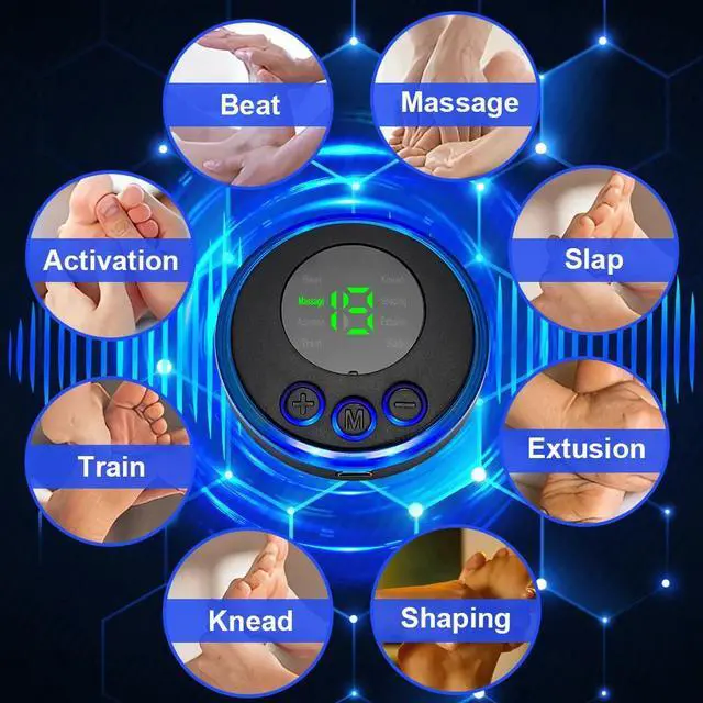 Alt view image 7 of 7 - EMS Foot Massager Leg Electric Deep Reshaping Kneading Muscle Pain Relax Machine