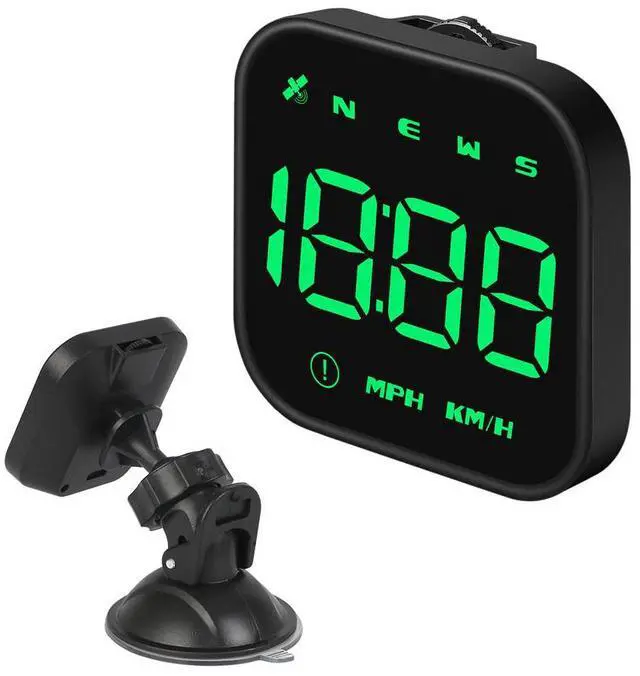 Alt view image 6 of 7 - Digital Car HUD GPS Speedometer Head Up Display MPH KMH Compass Overspeed Alarm