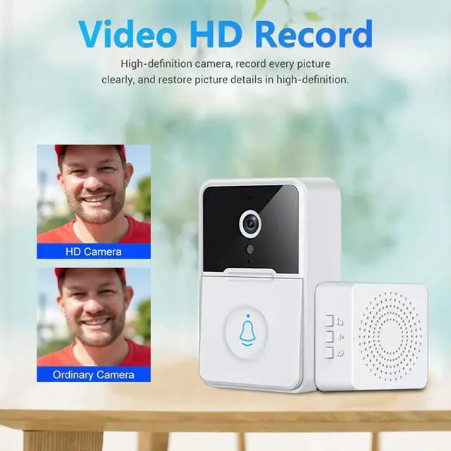 Alt view image 6 of 7 - Wireless Security Smart WiFi Doorbell Intercom Video Camera Door Ring Bell Chime