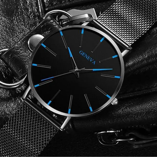 Alt view image 3 of 7 - Waterproof Men's Watch Stainless Steel Quartz Luminous Classic Watches Business