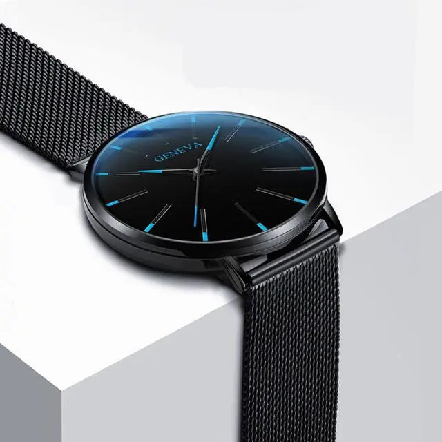 Alt view image 6 of 7 - Waterproof Men's Watch Stainless Steel Quartz Luminous Classic Watches Business
