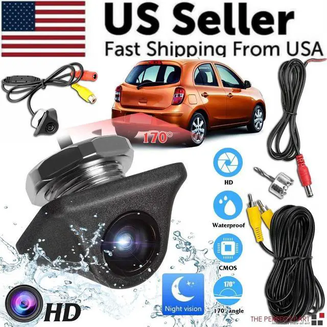 Alt view image 2 of 7 - Car Rear View Reverse Camera Parking Backup Cam HD Night Vision Waterproof 170°