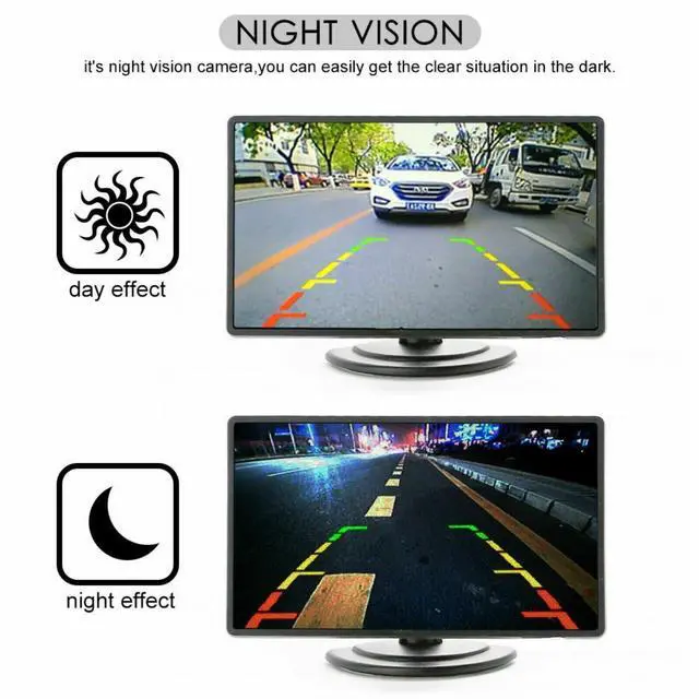 Alt view image 4 of 7 - Car Rear View Reverse Camera Parking Backup Cam HD Night Vision Waterproof 170°