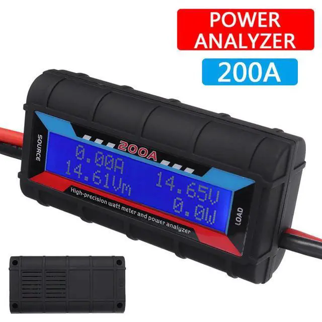 Alt view image 7 of 7 - 200A DC Digital Monitor LCD Volt Amp Meter Analyzer For RC Battery Solar Power