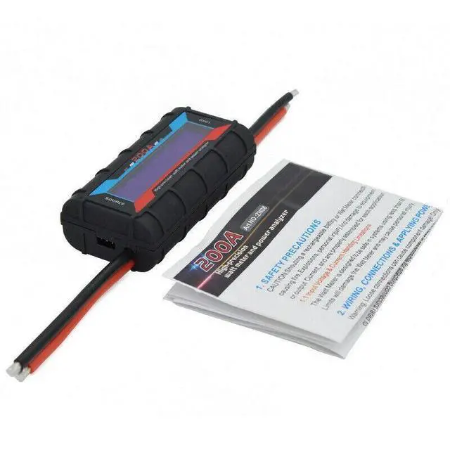 Alt view image 6 of 7 - 200A DC Digital Monitor LCD Volt Amp Meter Analyzer For RC Battery Solar Power