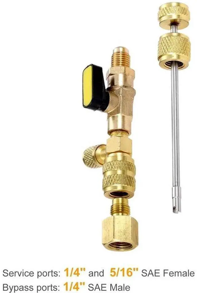 Alt view image 3 of 7 - HVAC Tool AC Schrader Valve Core Remover Dual Size 1/4 and 5/16 Port Installer